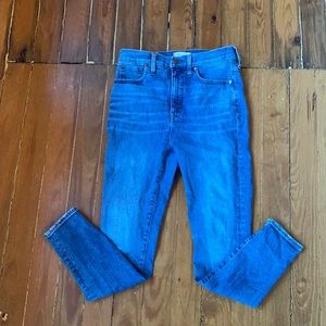 Madewell 11” high rise skinny size 29